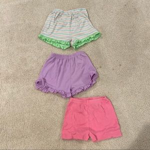 3 pairs of cute toddler shorts